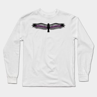 Fly With Pride, Raven Series - Demisexual Long Sleeve T-Shirt